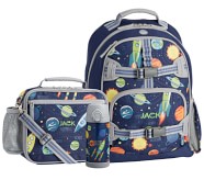 포터리반 키즈 초등 가방 + 런치백 + 물통 세트 (초등 선물 추천)  Potterybarn Mackenzie Navy Solar System Backpack &amp; Cold Pack Lunch Bundle, Set Of 3