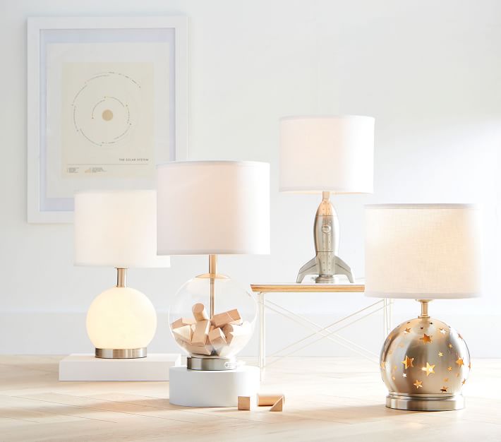 pottery barn acrylic lamp