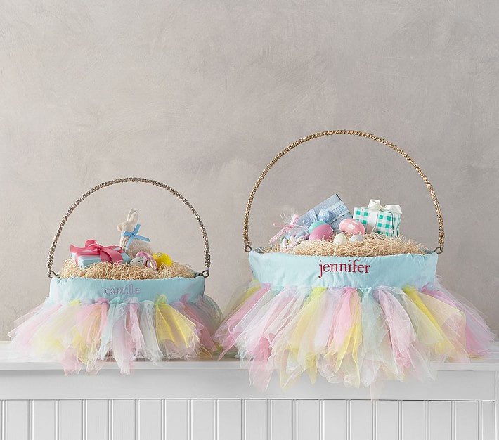 Rainbow Tutu Easter Basket Liners Pottery Barn Kids
