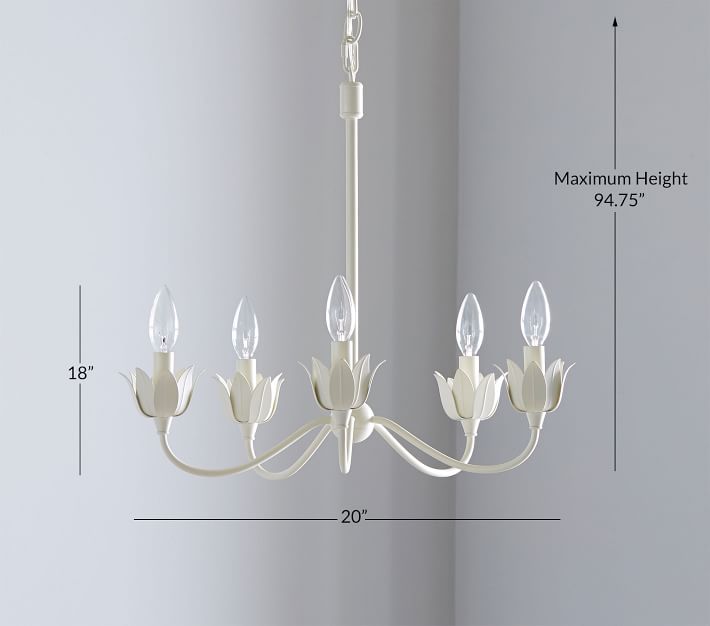 flower bud chandelier