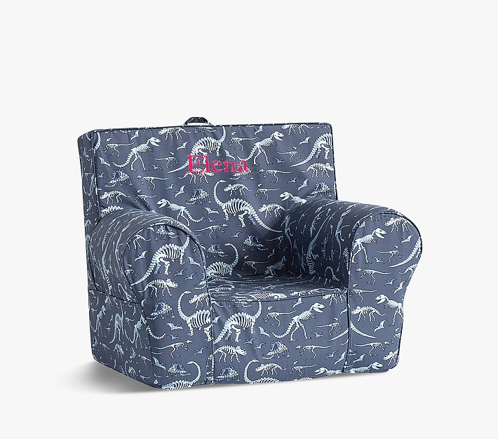 Navy Glow In The Dark Dinosaur Anywhere Chair ® Kids Armchair