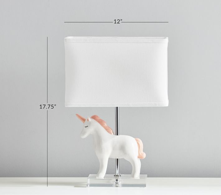 progressief Verslaafde grafisch Ceramic Unicorn Kids Lamp | Pottery Barn Kids