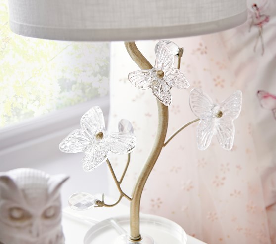 pottery barn butterfly lamp