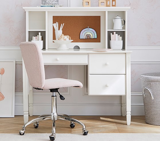 white curved side table