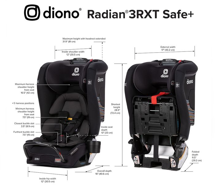 Diono Radian® 3RXT® Safe+™ Convertible Car Seat Pottery Barn Kids