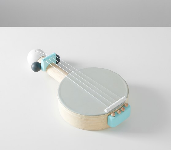 PlanToys Wooden Musical Banjolele Toy Stringed Instrument (6436) |  Sustainably Made from Rubberwood and Non-Toxic Paints and Dyes