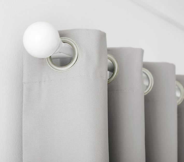 Open Box Quincy Cotton Canvas Grommet Blackout Curtain Panel Pottery