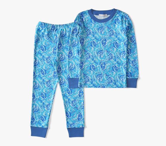 Lilly Pulitzer Turtley Awesome Organic Pajama Set | Pottery Barn Kids