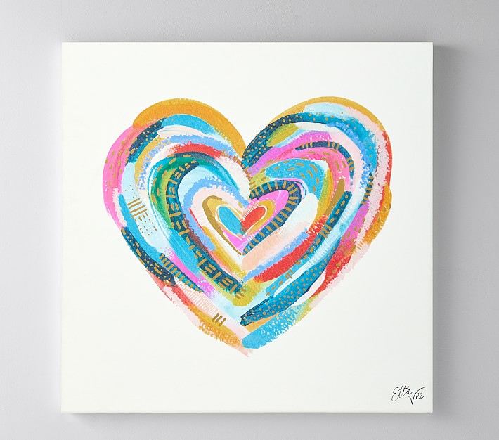 EttaVee Heart Wall Art Pottery Barn Kids