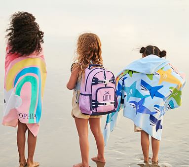 Happy Rainbows Kid Beach Towel | Pottery Barn Kids
