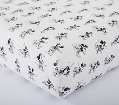 Disney Mickey Mouse Organic Crib Fitted Sheet, Multi