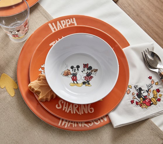 Disney Mickey Mouse Thanksgiving Bowls | Pottery Barn Kids