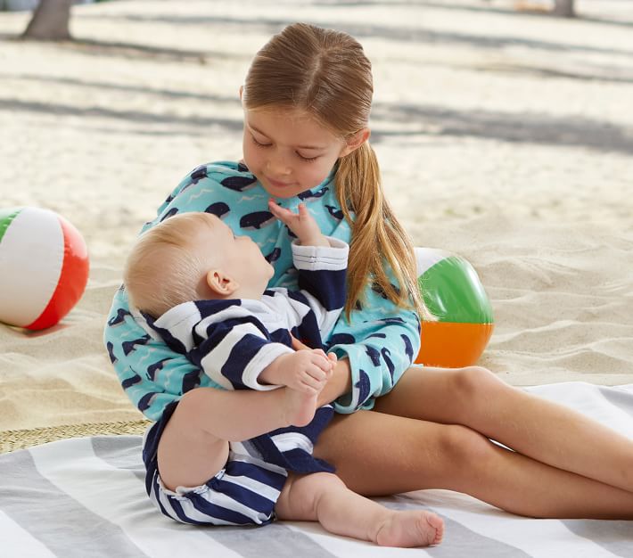 Stripe Baby Cover Up Pottery Barn Kids