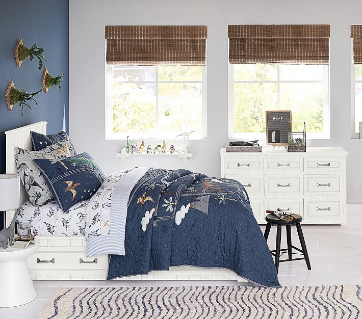 Belden Twin Storage Bed with Headboard Kids Beds Pottery Barn