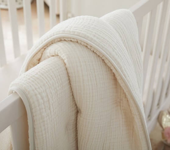 Cuddle Me Muslin Baby Quilt | Pottery Barn Kids