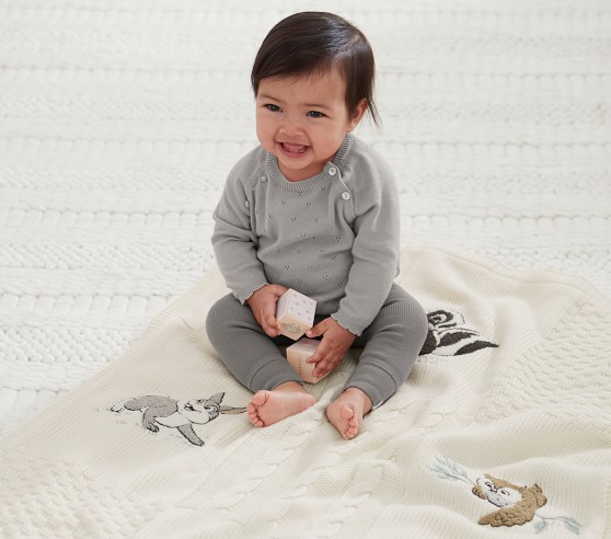 Disney Bambi Heirloom Baby Blanket | Pottery Barn Kids