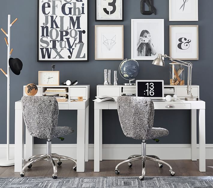 Parsons Mini Kids Desk & Hutch Pottery Barn Kids