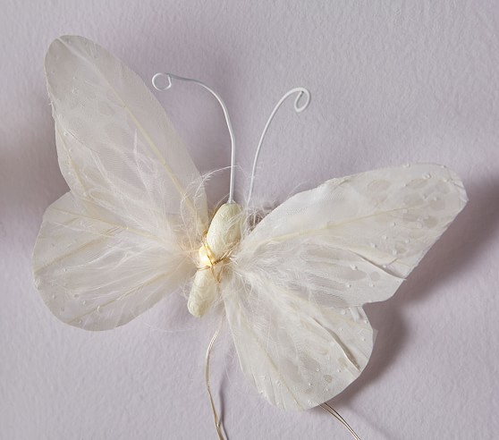 Feather Butterfly String Lights | Kids Wall Lights | Pottery Barn Kids