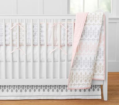 Margot Belgian Flax Linen Crib Bedding Sets | Pottery Barn Kids