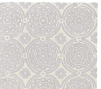 Sweet Flower Rug - Gray | Patterned Rugs | Pottery Barn Kids
