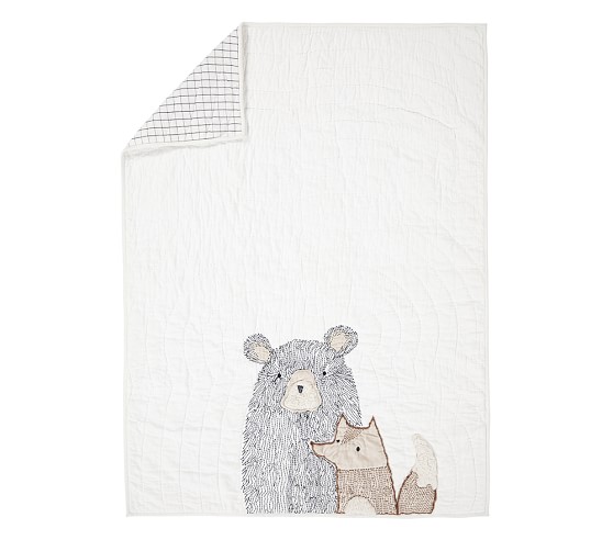 Asher Bear Baby Bedding | Crib Bedding | Pottery Barn Kids