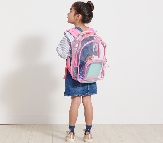 Pink Clear Kids' Backpack By Mark & Graham 