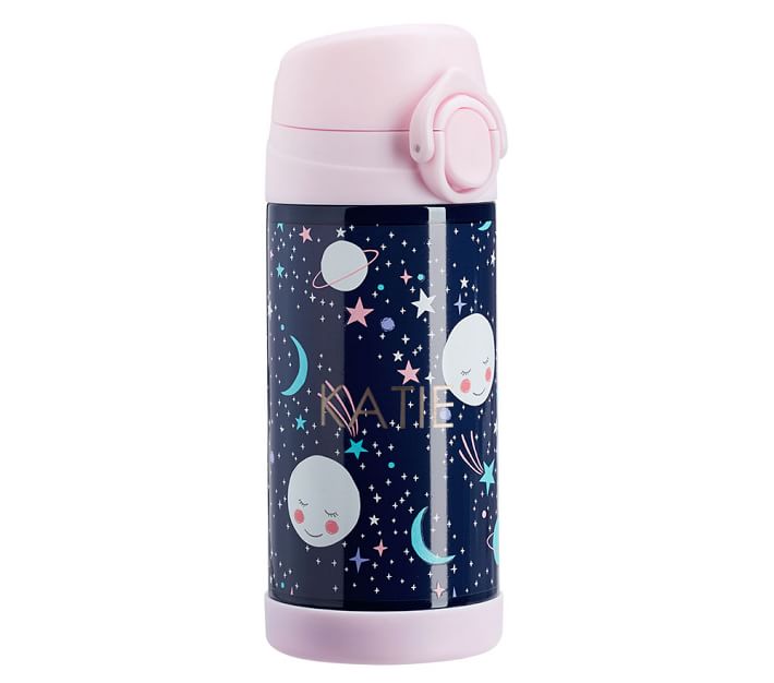 Pottery Barn Kids Mackenzie Gray Space Flight Glow-in-the-Dark Water Bottle