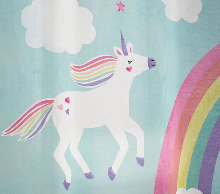 Unicorn Bath Set - Towels, Shower Curtain, Bath Mat | Pottery Barn Kids