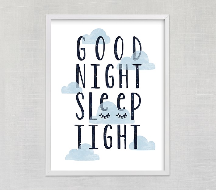 Good Night Wall Art | Pottery Barn Kids