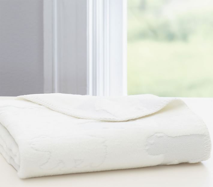 Polar Bear Fuzzy Baby Blanket Pottery Barn Kids