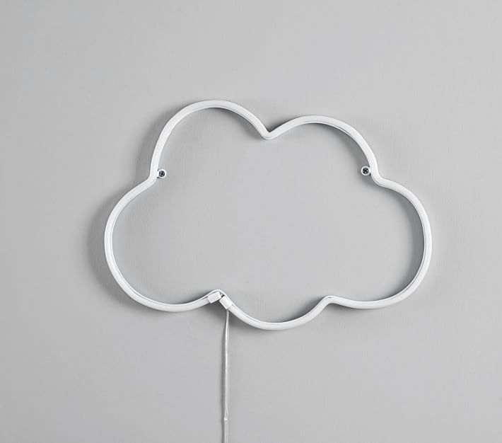 Neon LED Cloud Modern Nursery Art Pottery Barn Kids
