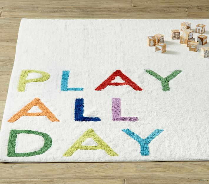 Machine Washable Play All Day Rug Pottery Barn Kids