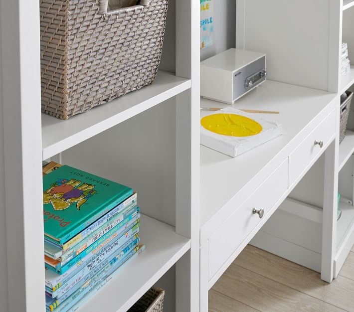 Preston Desk & Storage Wall System Playroom Storage Pottery Barn Kids