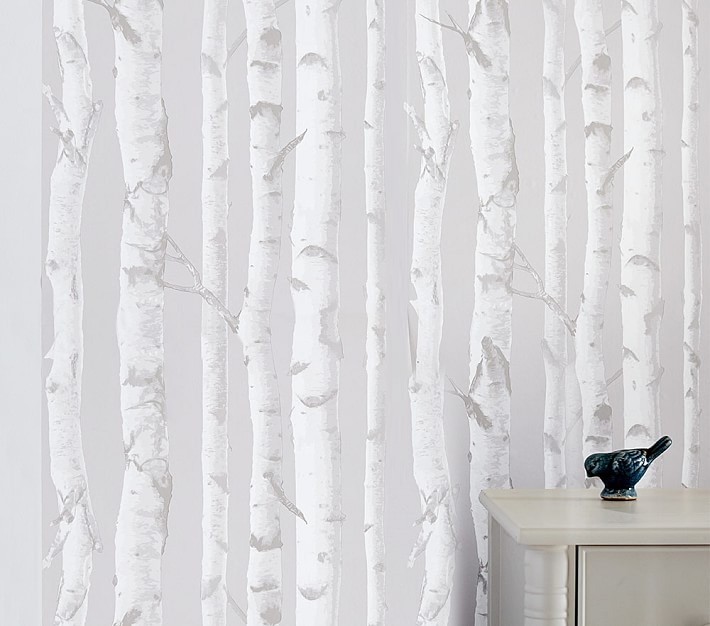 Forest Mural Peel  Stick Wallpaper  Pottery Barn Teen