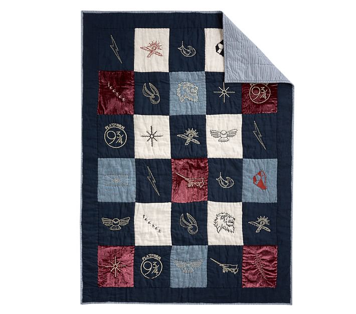 HARRY POTTER™ Patchwork Toddler Comforter Pottery Barn Kids
