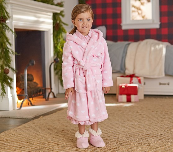Heart Kids Bathrobe | Pottery Barn Kids