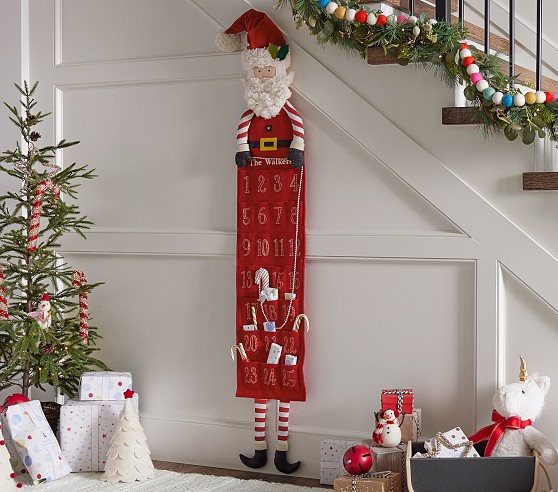 Skinny Santa Kids Advent Calendar | Pottery Barn Kids