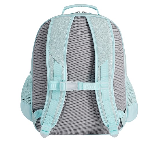 Aqua Sparkle Glitter Kids Backpacks | Pottery Barn Kids