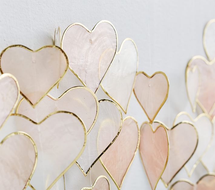 Capiz Heart Wall Hanging Kids Wall Decor Pottery Barn Kids
