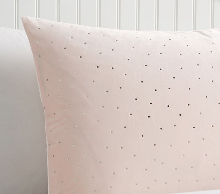 Chamois Metallic Dot Kids' Duvet Cover Pottery Barn Kids