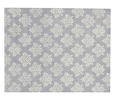 Floral Bouquet Rug - Gray | Patterned Rugs | Pottery Barn Kids