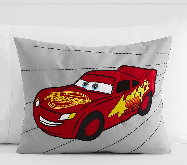 Disney•Pixar Cars Lightning McQueen Lumbar Decorative Pillow | Pottery Barn  Kids
