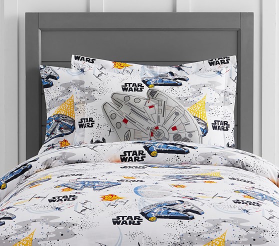 Star Wars™ Millennium Falcon™ Kids' Duvet Cover | Pottery Barn Kids