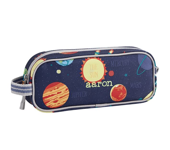 Navy Solar System Kids Pencil Case | Pottery Barn Kids