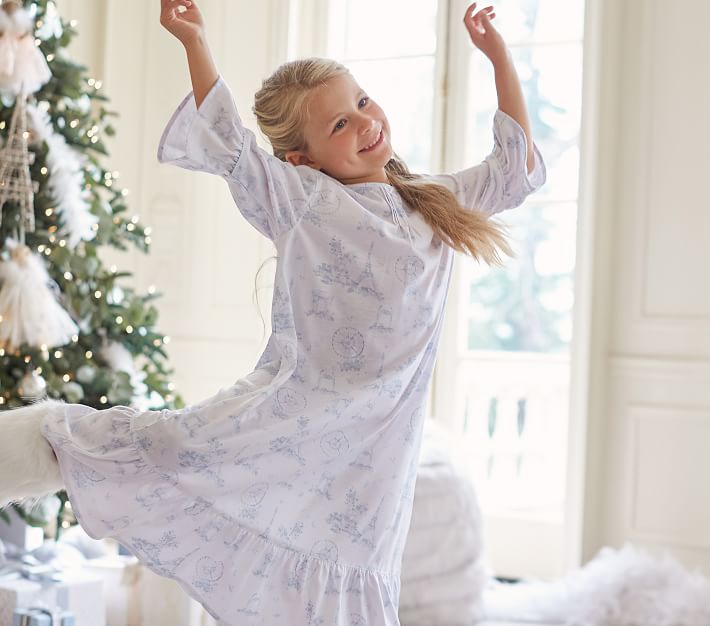 Monique Lhuillier Paris Toile Girls' Nightgown Pottery Barn Kids