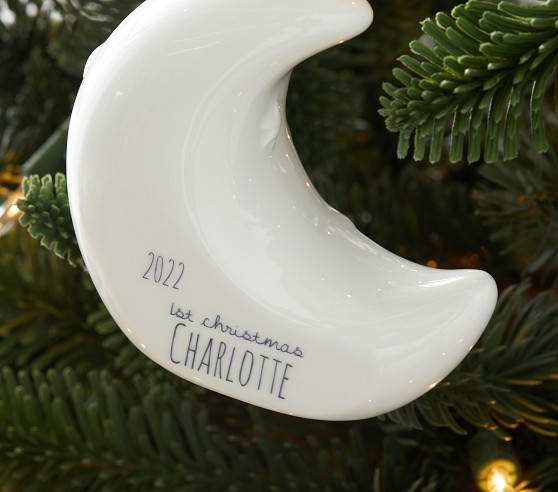Ceramic 3D Personalized Ornaments | Pottery Barn Kids