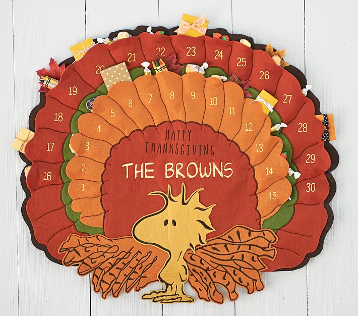 Peanuts® Thanksgiving Advent Calendar Thanksgiving Decoration