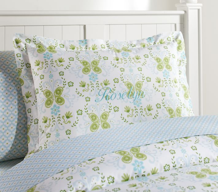 Ivy Damask Duvet Cover | Pottery Barn Kids