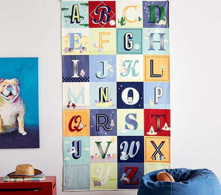 ABC Canvas Wall Mural Pottery Barn Kids