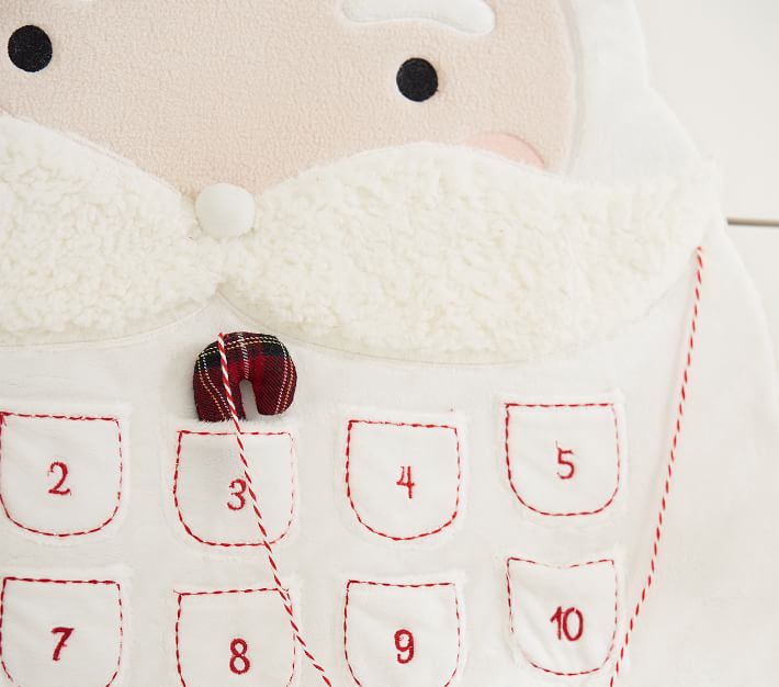 Santa Face Kids Advent Calendar Pottery Barn Kids